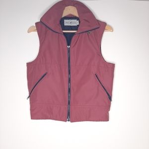 Mother Karen's Vest Thinsulate Vest Mauve and Navy Blue Vintage Size 11/12